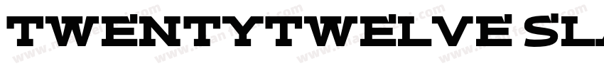 Twentytwelve Slab字体转换